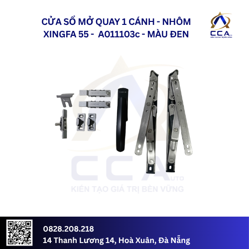 Cửa Sổ Mở Quay 1 Cánh - Nhôm Xingfa 55 - A011103 (Combo) - Ảnh 4