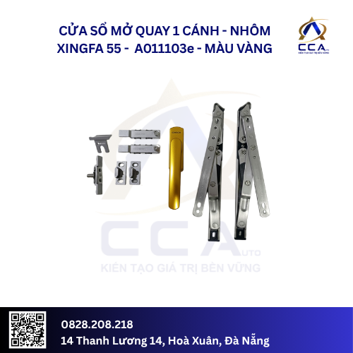 Cửa Sổ Mở Quay 1 Cánh - Nhôm Xingfa 55 - A011103 (Combo) - Ảnh 6