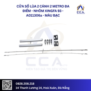 Cửa Sổ Lùa 2 Cánh 2 Metro Đa Điểm - Nhôm Xingfa 93 - A011306 (Combo)