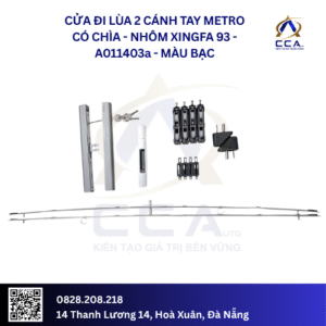 Cửa Đi Lùa 2 Cánh Tay Metro Có Chìa - Nhôm Xingfa 93 - A011403 - (Combo)
