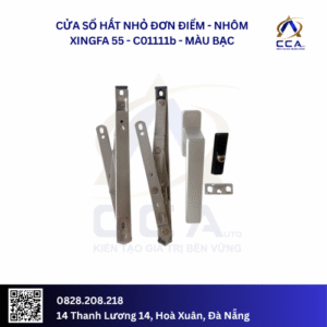 Cửa Sổ Hất Nhỏ Đơn Điểm - Nhôm Xingfa 55 - C01111 (Combo)