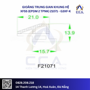 Gioăng Trung Gian Khung Hệ XF55 (EPDM 2 TPNK) 21071 - G3XF-K