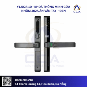 Khoá Thông Minh Cửa Nhôm J02A Ẩn Vân Tay - Y1J02A (Bộ)