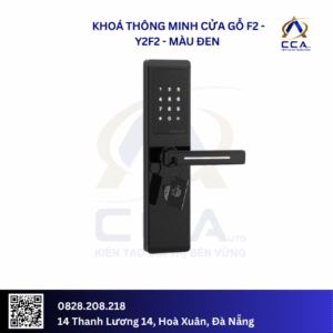 Khoá Thông Minh Cửa Gỗ F2 - Y2F2 - Màu Đen (Bộ)