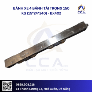 Bánh xe 4 bánh tải trọng 150 kg (15*24*240) (Cái)