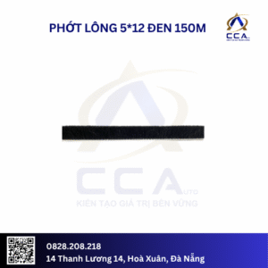 Phớt lông 5*12 đen 150m (Cuộn)