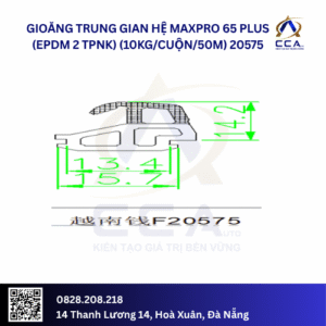 Gioăng trung gian hệ Maxpro 65 Plus (EPDM 2 TPNK) (10kg/cuộn/50m) 20575- kg Cuộnm