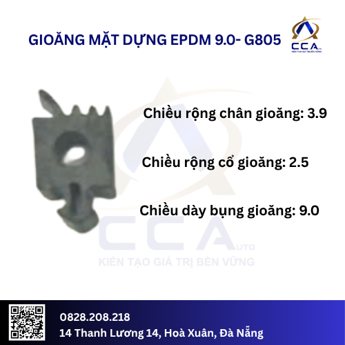 Gioăng mặt dựng EPDM 9.0- kg Cuộn