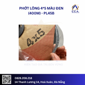 Phớt lông 4*5 màu đen (400m) (Cuộn)