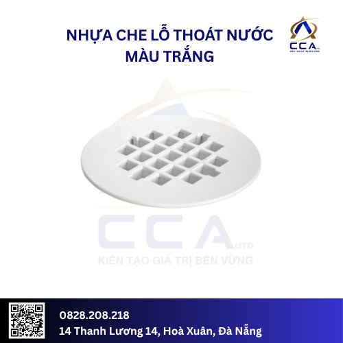 Nhựa che lỗ thoát nước màu trắng (Túi)
