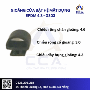 Gioăng cửa bật hệ mặt dựng EPDM 4.3- kg Cuộnm