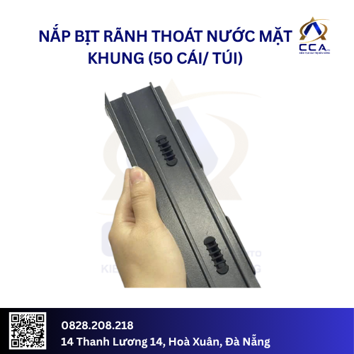Nắp bịt rãnh thoát nước mặt khung (50 cái/ túi)- Cái Túi