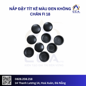 Nắp đậy tít kê màu đen không chân fi 18- Chiếc Túi