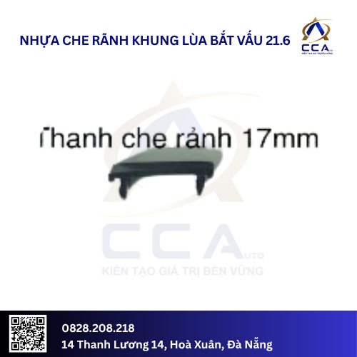 Nhựa che rãnh khung lùa bắt vấu 21.6-NĐ01 (Thanh)