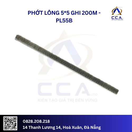 Phớt lông 5*5 ghi 200m (Cuộn)