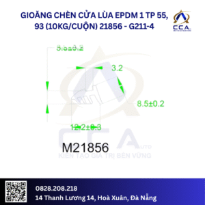 Gioăng chèn cửa lùa EPDM 1 TP 55, 93 (10kg/cuộn) 21856 (kg)