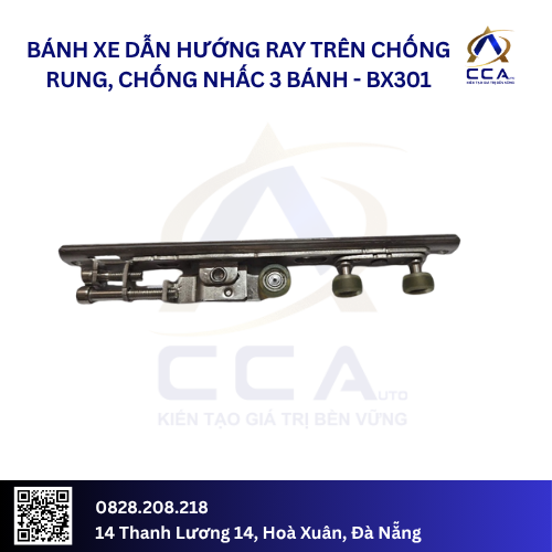 Bánh xe dẫn hướng ray trên chống rung, chống nhấc 3 bánh (Cái)