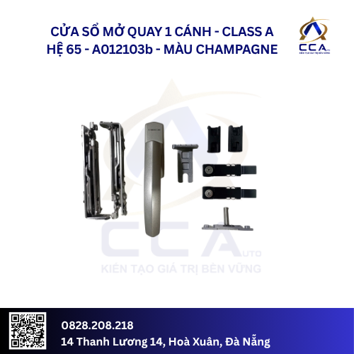 Cửa Sổ Mở Quay 1 Cánh - Class A Hệ 65 - A012103 - (Combo) - Ảnh 2