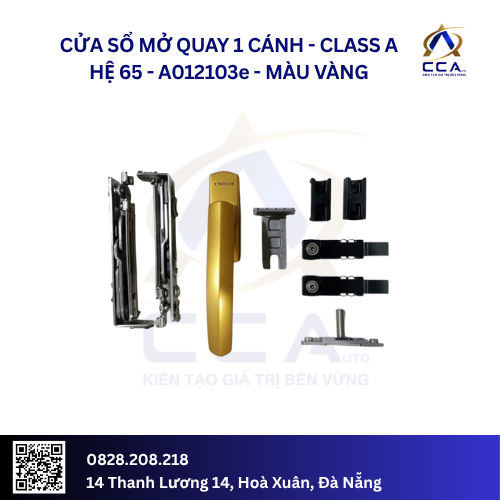 Cửa Sổ Mở Quay 1 Cánh - Class A Hệ 65 - A012103 - (Combo) - Ảnh 5