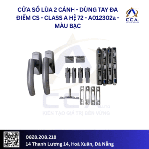 Cửa Sổ Lùa 2 Cánh Dùng Tay Đa Điểm CS - Class A Hệ 72 - A012302 - (Combo)