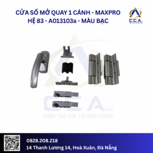 Cửa Sổ Mở Quay 1 Cánh - Maxpro Hệ 83 - A013103 - (Combo)