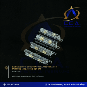 Bánh Xe 2 Bánh Đồng Cửa Sổ Lùa Xf55 Cũ Rãnh V, Tải Trọng 40 Kg; Không Đột Dập, (rộng 16mm, Rảnh Nhỏ 12mm) (cái) - BX202