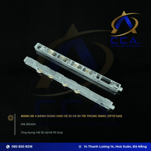 Bánh Xe 4 Bánh Dùng cho Hệ 55 và 93 Tải Trọng 150 Kg (15*13*220) (cái) - BX404