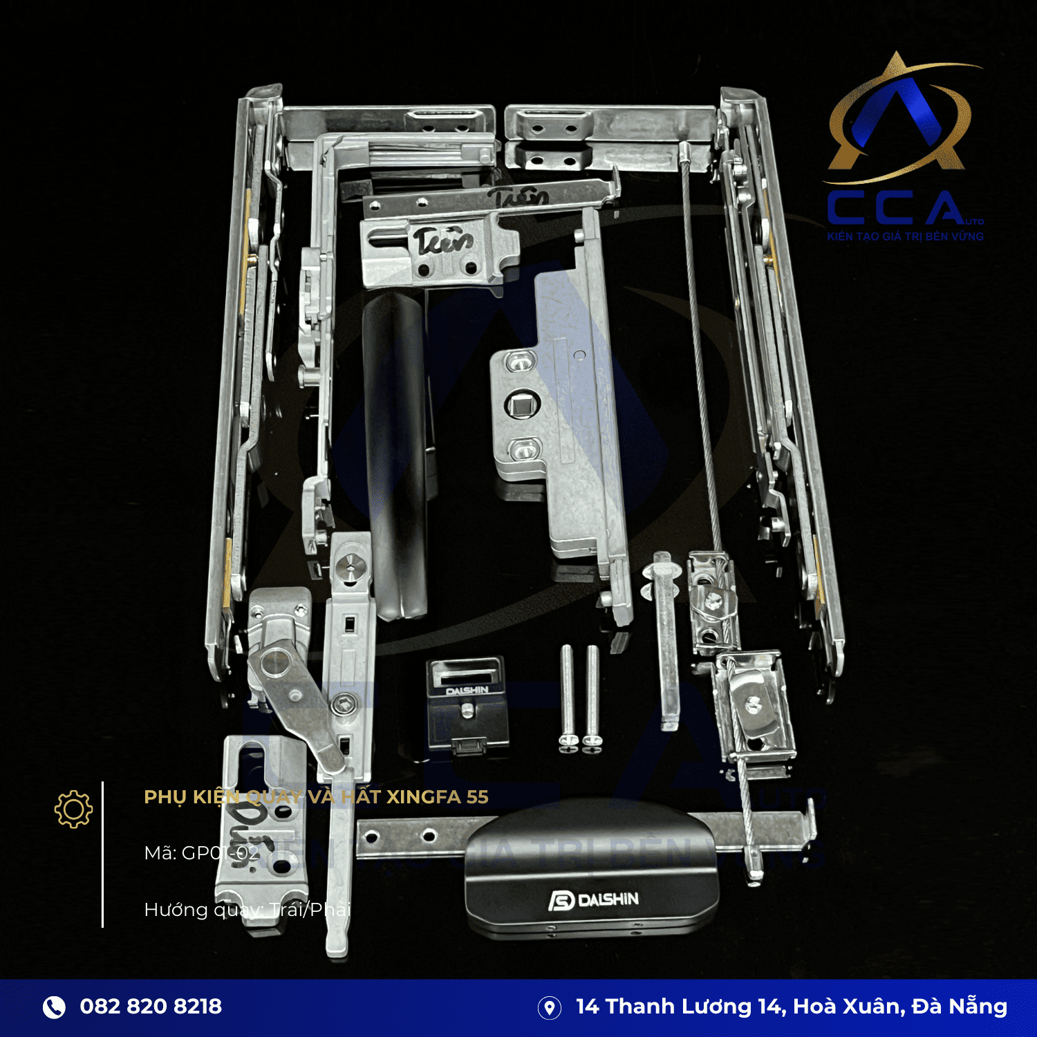 Phụ Kiện Quay và Hất Xingfa 55 - (Bộ) - GP01-02