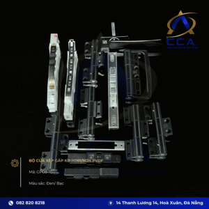 Bộ Cửa Xếp Gấp Kb-xg01 Màu Bạc , Sơn Pvdf (bộ) - GP08-01