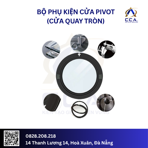 Bộ Phụ Kiện Cửa Pivot (cửa Quay Tròn) - GP11-2 - (Bộ) - Ảnh 5