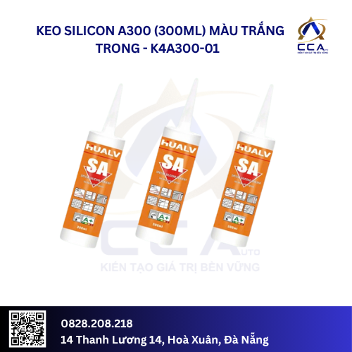 Keo Silicon A300 (300ml) Màu Trắng Sữa (24 Chai/thùng)- Chai Thùng - K4A300-09 - Ảnh 2