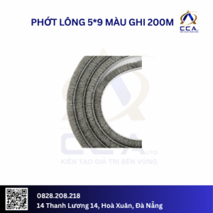 Phớt lông 5*9 ghi 200m (Cuộn)