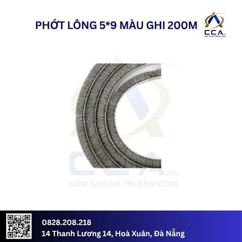Phớt lông 5*9 ghi 200m (Cuộn)
