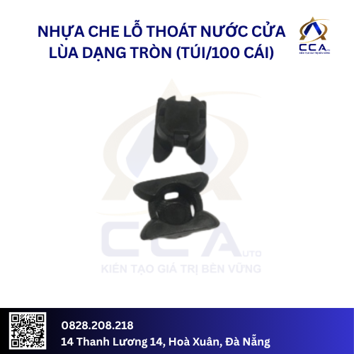 Nhựa che lỗ thoát nước cửa lùa dạng tròn (túi/100 cái)- Cái Túi