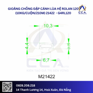 Gioăng chống đập cánh lùa hệ Rolan 120 (10kg/cuộn/210m) 21422 (kg)