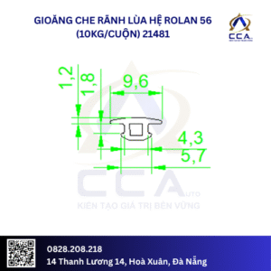 Gioăng che rãnh lùa hệ Rolan 56 (10kg/cuộn) 21481 (kg)