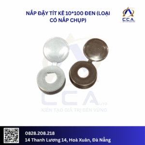 Nắp đậy tít kê 10*100 đen (loại có nắp chụp) (Túi)