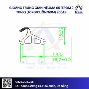 Gioăng trung gian hệ JMA 65 (EPDM 2 TPNK) (10kg/cuộn/69m) 20549 (kg)