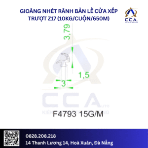 Gioăng nhét rãnh bản lề cửa xếp trượt z17 (10kg/cuộn/650m) (kg)