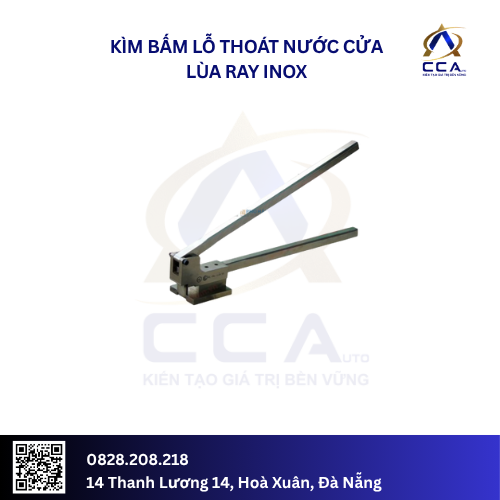 Kìm bấm lỗ thoát nước cửa lùa ray inox (Bộ)