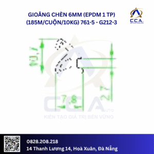 Gioăng Chèn 6mm (epdm 1 Tp) (185m/cuộn/10kg) 761-5- Kg Cuộn - G212-3