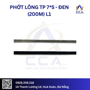 Phớt lông TP 7*5 - đen (200m) L1 (Cuộn)