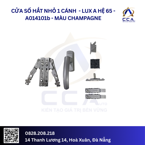 Cửa Sổ Hất Nhỏ 1 Cánh - Lux A Hệ 65 - A014101 - (Combo) - Ảnh 2