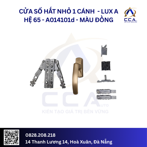 Cửa Sổ Hất Nhỏ 1 Cánh - Lux A Hệ 65 - A014101 - (Combo) - Ảnh 4