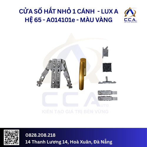 Cửa Sổ Hất Nhỏ 1 Cánh - Lux A Hệ 65 - A014101 - (Combo) - Ảnh 5