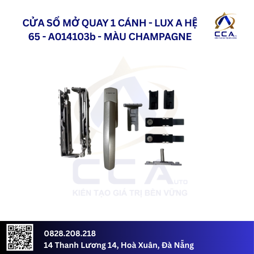 Cửa Sổ Mở Quay 1 Cánh - Lux A Hệ 65 - A014103 - (Combo) - Ảnh 5