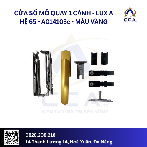 Cửa Sổ Mở Quay 1 Cánh - Lux A Hệ 65 - A014103 - (Combo) - Ảnh 2