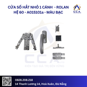 Cửa Sổ Hất Nhỏ 1 Cánh - Rolan Hệ 60 - A015101 - (Combo)