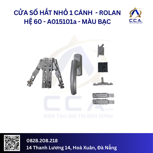Cửa Sổ Hất Nhỏ 1 Cánh - Rolan Hệ 60 - A015101 - (Combo)