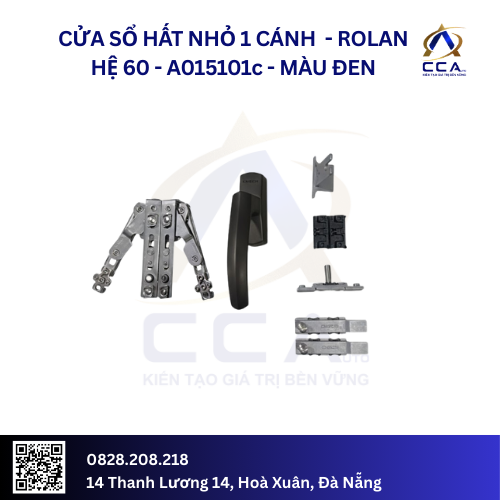 Cửa Sổ Hất Nhỏ 1 Cánh - Rolan Hệ 60 - A015101 - (Combo) - Image 3